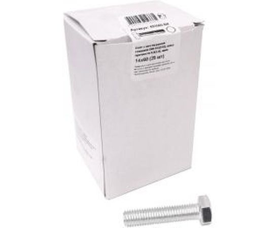 Болт с шестигранной головкой Крепежная техника полная резьба, DIN 933 558, 14х60, 25 шт. 493565 БК 