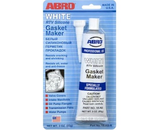 Герметик прокладок ABRO белый США 85 г 14-AB-R 