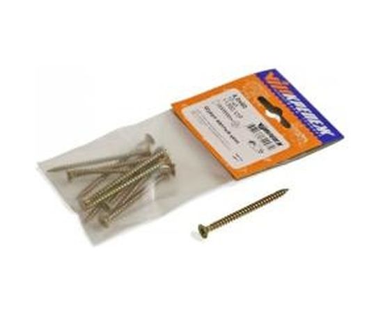 Шуруп VIPкрепеж желтый цинк 4,0х60 10шт 11350 VIP 