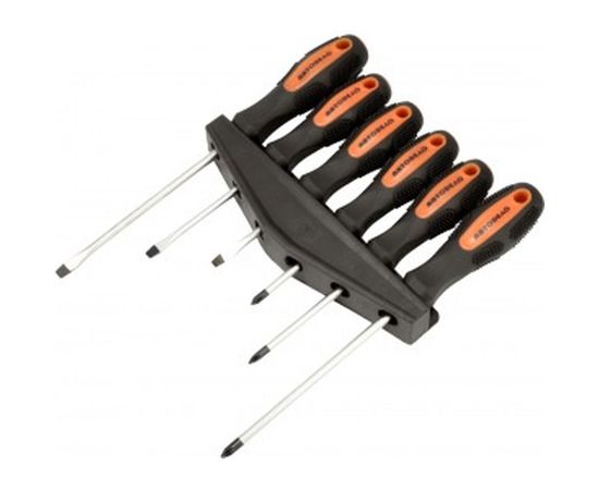 Набор отверток АвтоDело с круглым стержнем 6 предметов 30770 11250 