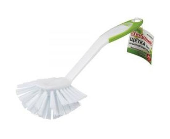 Щетка для мытья посуды ЛЮБАША 25 см, ручка с ПВХ-покрытием 603631 
