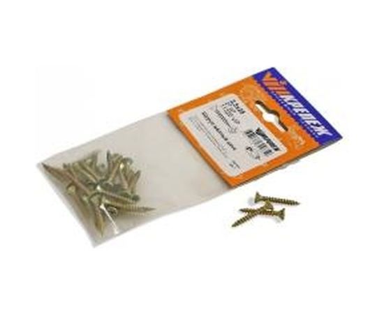 Шуруп VIPкрепеж желтый цинк 3,5х25 27шт 11320 VIP 