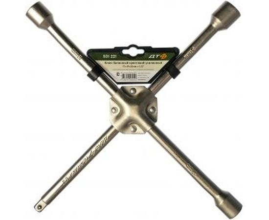 Баллонный крестовой усиленный ключ 17 х 19 х 21 х 1/2 - 380 мм ДТ/10 Дело Техники 531221 