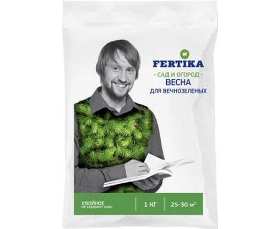 Удобрение для вечнозелёных Fertika Хвойное, весна, 1 кг 4620005610934 