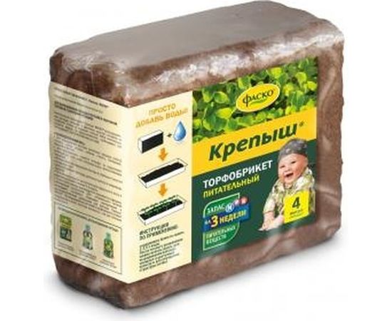Питательный торфобрикет Фаско Крепыш 4 л Тп0101КРЕ10 