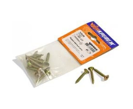 Шуруп VIPкрепеж желтый цинк 5,0х30 13шт 11380 VIP 