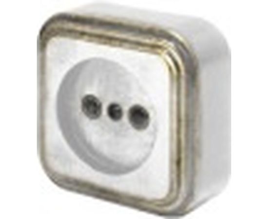 Розетка duwi о/п б/з 1-местная серия Palazzo Vintage, белое золото патина 26432 3 