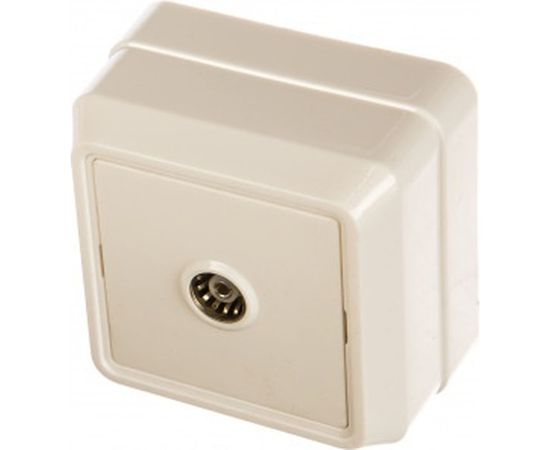 Телевизионная 1местная розетка IEK ОКТАВА белый EAO10-K01-DC 