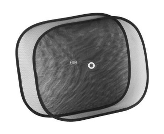 Солнцезащитная шторка SKYWAY экран 44*36 см на присосках черная на боковые стекла 2 шт S01202001 