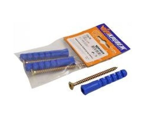 Набор крепления плинтусов VIPкрепеж 12/70 дюбель ежик 2шт/2шт 13022 VIP – изображение 3