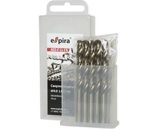 Сверло по металлу HSS Co5 (10 шт; 0.5х6х22 мм) Espira FE0.5DIN338 – изображение 2