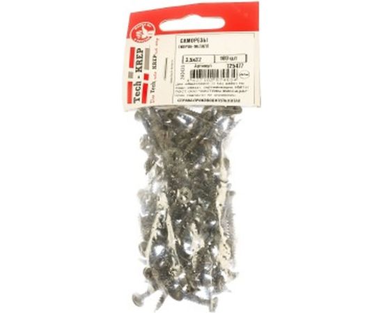 Саморезы гипсокартон-металл 3.5х32, 100шт - пакет Tech-Krep 125477 – изображение 2