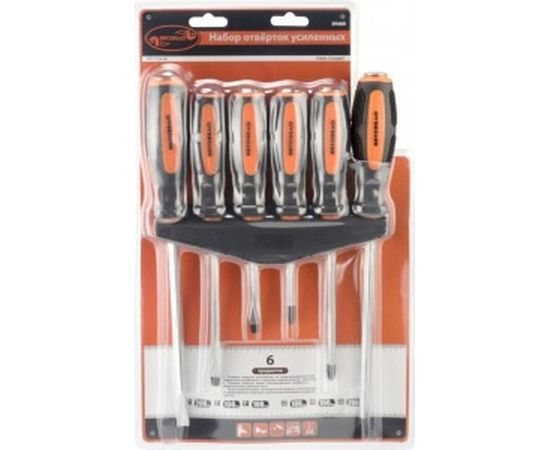 Набор усиленных отверток АвтоDело с квадратным стержнем 6 предметов 39480 10400 – изображение 2