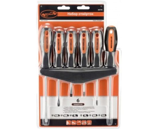 Набор отверток АвтоDело с круглым стержнем 6 предметов 30770 11250 – изображение 2