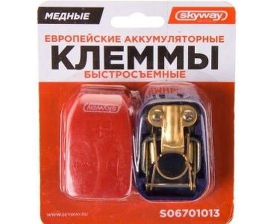 Клеммы SKYWAY медные европейские быстросъёмные 013 S06701013 – изображение 2
