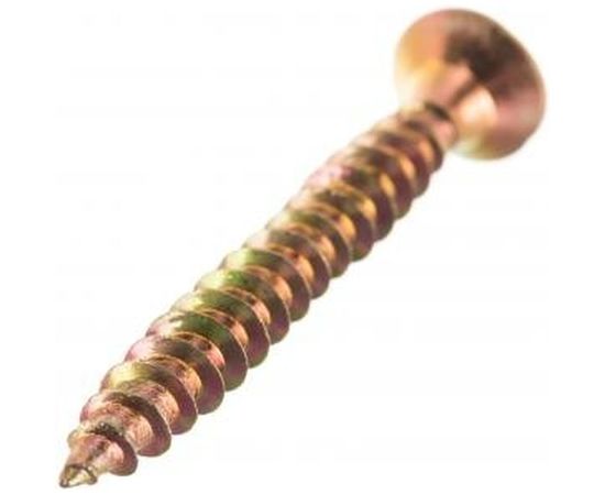 Шуруп VIPкрепеж желтый цинк 4,5х40 12шт 11364 VIP – изображение 3