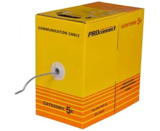 Кабель PROconnect витая пара FTP 4PR 24AWG, CCA, CAT5e, бухта 305 м 01-0142-3 – изображение 3