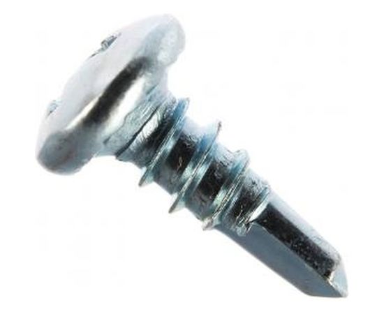 Саморез клоп VIPкрепеж белый, полусфера, сверло, 3.5х9.5 23 шт 10203 VIP – изображение 2