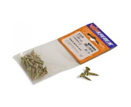 Шуруп VIPкрепеж желтый цинк 4,5х20 21шт 11356 VIP – изображение 2