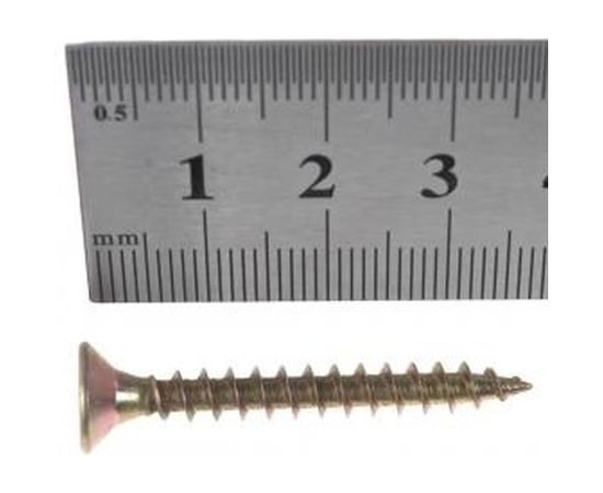 Шуруп VIPкрепеж желтый цинк 5,0х40 10шт 11384 VIP – изображение 5