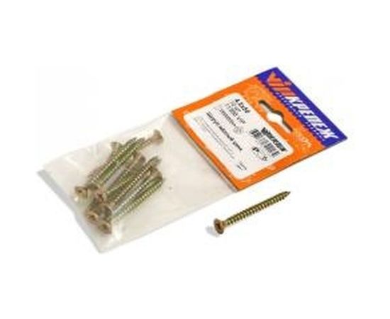 Шуруп VIPкрепеж желтый цинк 4,5х50 10шт 11368 VIP – изображение 3