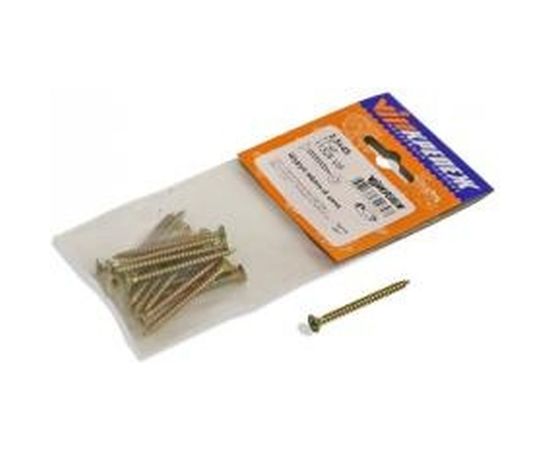 Шуруп VIPкрепеж желтый цинк 3,5х45 17шт 11328 VIP – изображение 2