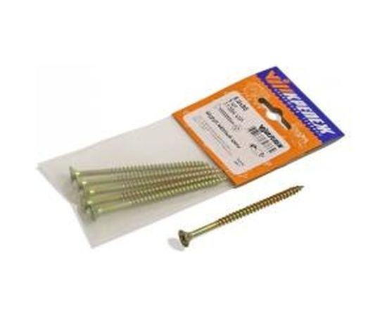 Шуруп VIPкрепеж желтый цинк 5,0х80 5шт 11394 VIP – изображение 2