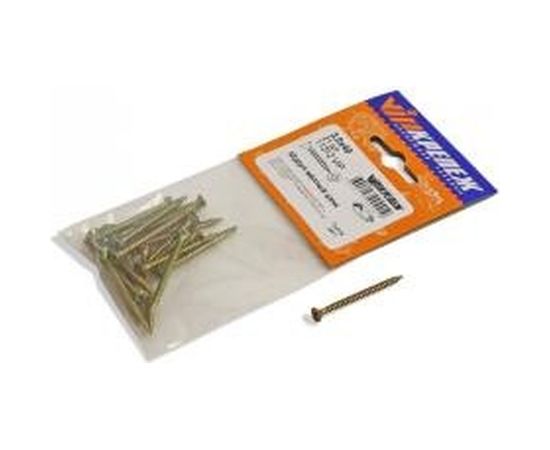 Шуруп VIPкрепеж желтый цинк 3,0х40 21шт 11312 VIP – изображение 4