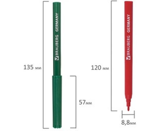 Фломастеры BRAUBERG Wonderful butterfly, 24 цветов вентилируемый колпачок, 150524 – изображение 5