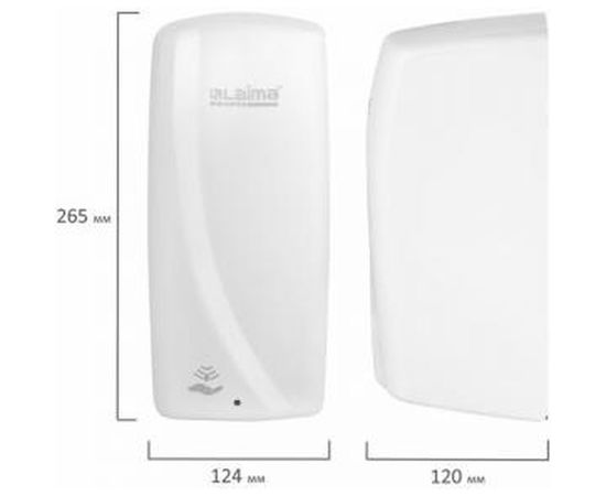 Сенсорный диспенсер для мыла-пены ЛАЙМА ORIGINAL наливной, 1 л, белый, ABS-пластик 605780 – изображение 2