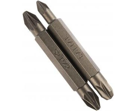 Набор двухсторонних бит №5 (2 шт; 50 мм; Pz2xPz2; Pz1xPz3) Quadro Torsion 490005 