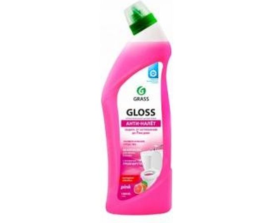 Чистящий гель для ванны и туалета Grass Gloss pink, флакон 1000 мл 125544 