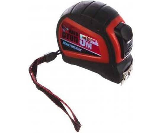 Рулетка с автостопом и магнитом Монтажник 5 м х 19 мм  602519 