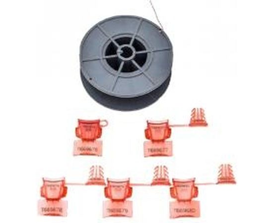 Комплект трос+пломба ЕВРОПАРТНЕР пластиковая защелка, 10 штук 3 0009 6 