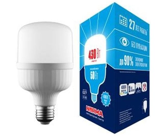 Светодиодная лампа Volpe LED-M80-50W/4000K/E27/FR/NR, матовая UL-00006791 