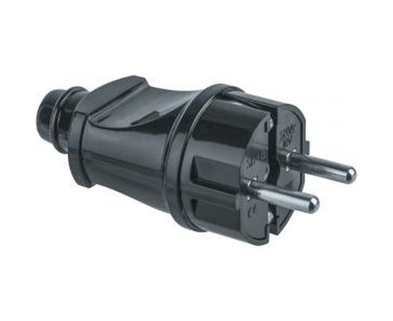 Вилка Navigator NCA-PL02-16A-E-BL, прямая, с заземлением, черная 61360 