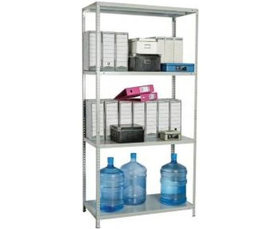 Металлический стеллаж BRABIX MS-185/40/70-4 1850x700x400 мм, 4 полки 291103 