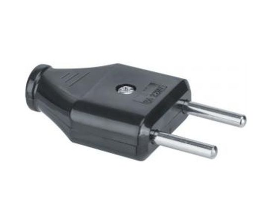 Вилка Navigator NCA-PL07-6A-X-BL, без заземления, прямая, черная 61714 