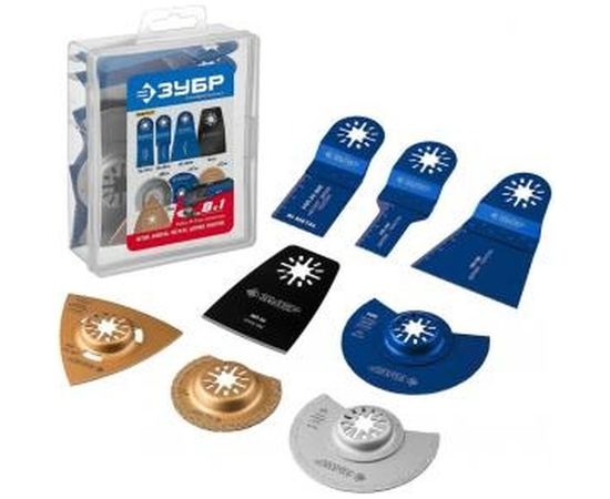 Набор насадок Профессионал НР №8 8 шт для реноватора Зубр 15575 