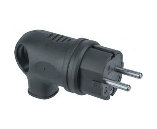 Вилка Navigator NCA-PLR01-16A-E-IP44-BL, с заземлением, угловая, каучук, черная 61367 