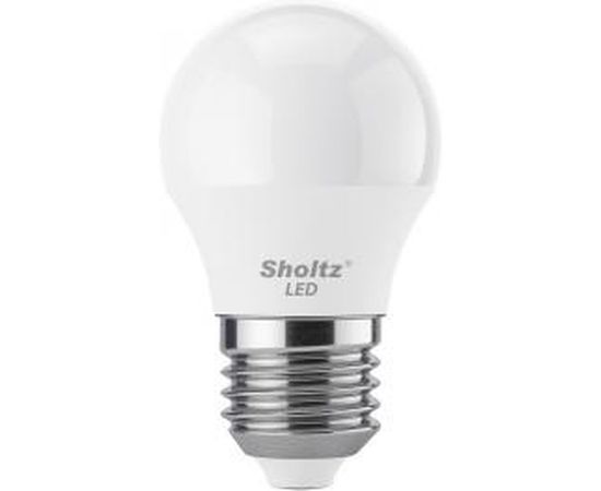 Комплект из 2 светодиодных ламп Sholtz шар 9Вт E27 4200К G45 220-240В, пластик LEB3049D 