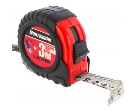 Рулетка с магнитом Монтажник 3 м х 19 мм  601319 