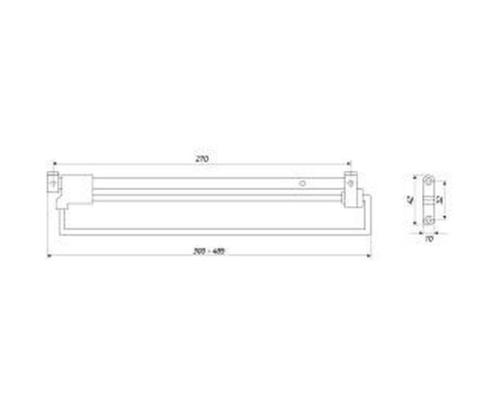Выдвижная штанга Laurus никель 300 мм 4124 23056 – изображение 2