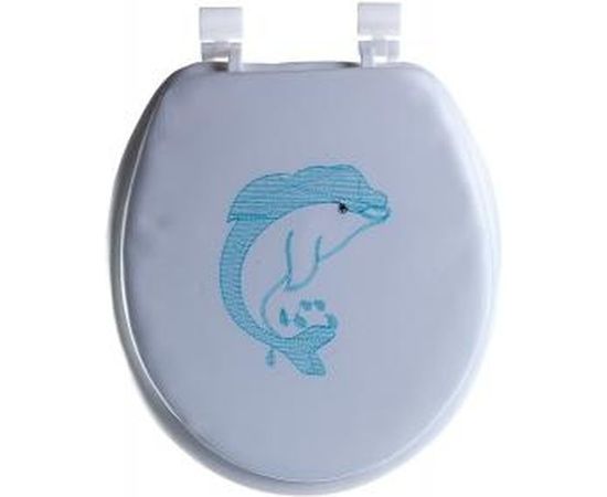 Сиденье для унитаза Delphinium SXL-2040 дельфин белый 105004 – изображение 3
