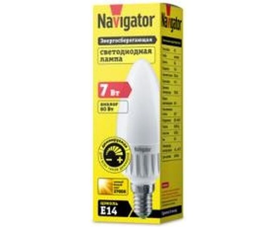 Лампа Navigator NLL-C37-7-230-2.7K-E14-FR-DIMM 94376 – изображение 2