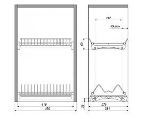 Посудосушитель Laurus 450 хром 14031 – изображение 2