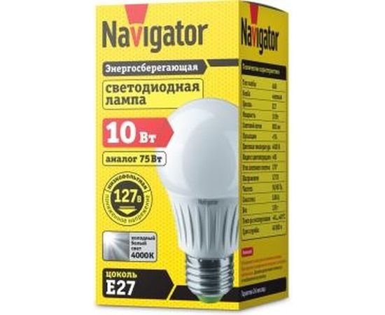 Лампа Navigator NLL-A60-10-127-4K-E27 61664 – изображение 2