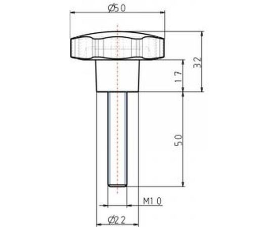Звездообразная рукоятка KIPP K0152.45010X50 – изображение 2
