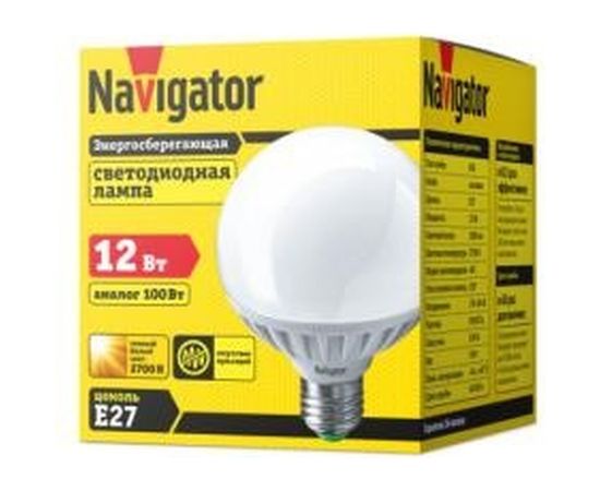 Лампа Navigator NLL-G95-12-230-2.7K-E27 94147 – изображение 2