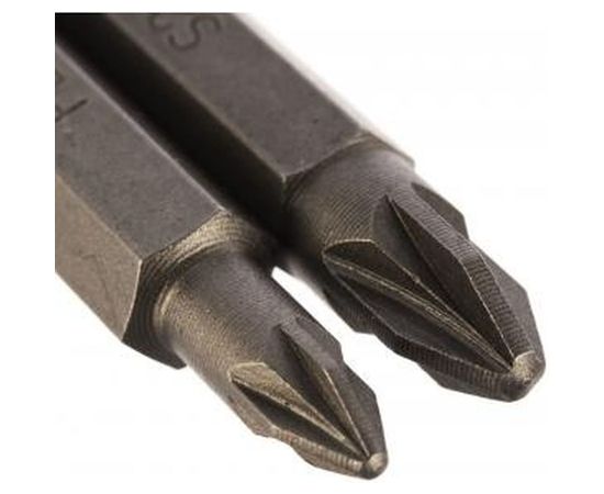 Набор двухсторонних бит №5 (2 шт; 50 мм; Pz2xPz2; Pz1xPz3) Quadro Torsion 490005 – изображение 4